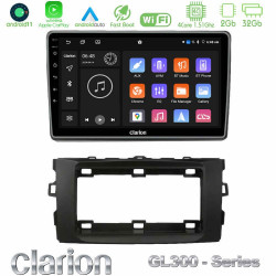 Clarion GL300 Series 4Core Android11 2+32GB Toyota Auris 2013-2016 Navigation Multimedia Tablet 10 Με Carplay -amp; Android Auto