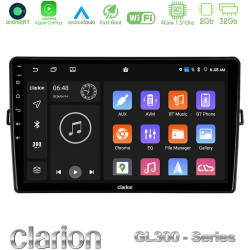 Clarion GL300 Series 4Core Android11 2+32GB Toyota Auris Navigation Multimedia Tablet 10 Με Carplay -amp; Android Auto Clarion GL300 Series 4Core Android11 2+32GB Toyota Auris Navigation Multimedia Tablet 10 Με Carplay -amp; Android Auto