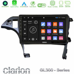 Clarion GL300 Series 4Core Android11 2+32GB Toyota Prius 2010-2015 Navigation Multimedia Tablet 10 Με Carplay -amp; Android Auto