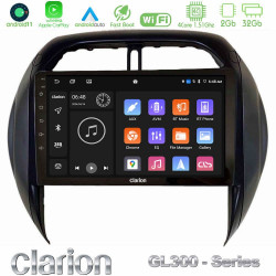 Clarion GL300 Series 4Core Android11 2+32GB Toyota RAV4 2001-2005 (Auto A/C) Navigation Multimedia Tablet 9 Με Carplay -amp; Android Auto Clarion GL300 Series 4Core Android11 2+32GB Toyota RAV4 2001-2005 (Auto A/C) Navigation Multimedia Tablet 9 Με Carplay -amp; Android Auto