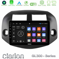 Clarion GL300 Series 4Core Android11 2+32GB Toyota Rav4 2006-2012 Navigation Multimedia Tablet 10 Με Carplay -amp; Android Auto