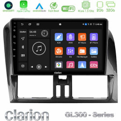 Clarion GL300 Series 4Core Android11 2+32GB Volvo XC60 2009-2012 Navigation Multimedia Tablet 9 Με Carplay -amp; Android Auto