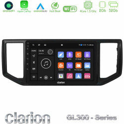 Clarion GL300 Series 4Core Android11 2+32GB VW Amarok 2017-2022 Navigation Multimedia Tablet 9 Με Carplay -amp; Android Auto