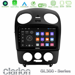 Clarion GL300 Series 4Core Android11 2+32GB VW Beetle Navigation Multimedia Tablet 9 Με Carplay -amp; Android Auto