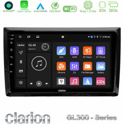 Clarion GL300 Series 4Core Android11 2+32GB VW Beetle Navigation Multimedia Tablet 9 Με Carplay -amp; Android Auto