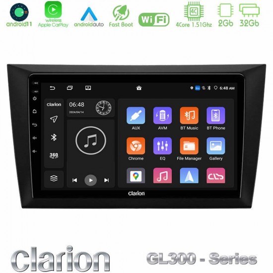 Clarion GL300 Series 4Core Android11 2+32GB Vw Golf 6 Navigation Multimedia Tablet 9 Με Carplay -amp; Android Auto Clarion GL300 Series 4Core Android11 2+32GB Vw Golf 6 Navigation Multimedia Tablet 9 Με Carplay -amp; Android Auto
