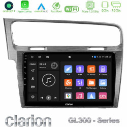 Clarion GL300 Series 4Core Android11 2+32GB VW GOLF 7 Navigation Multimedia Tablet 10 Με Carplay -amp; Android Auto