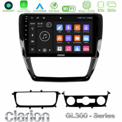 Clarion GL300 Series 4Core Android11 2+32GB VW Jetta Navigation Multimedia Tablet 10 Με Carplay -amp; Android Auto