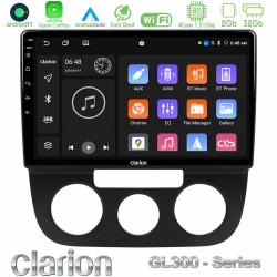 Clarion GL300 Series 4Core Android11 2+32GB VW Jetta Navigation Multimedia Tablet 10 Με Carplay -amp; Android Auto
