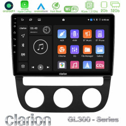 Clarion GL300 Series 4Core Android11 2+32GB VW Jetta Navigation Multimedia Tablet 10 Με Carplay -amp; Android Auto
