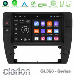 Clarion GL300 Series 4Core Android11 2+32GB VW Passat B5 2001-2005 Navigation Multimedia Tablet 9 Με Carplay -amp; Android Auto
