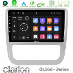 Clarion GL300 Series 4Core Android11 2+32GB VW Scirocco 2008-2014 Navigation Multimedia Tablet 9 Με Carplay -amp; Android Auto