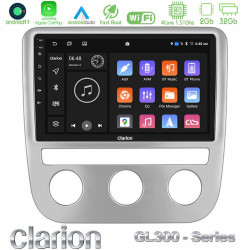Clarion GL300 Series 4Core Android11 2+32GB VW Scirocco 2008-2014 Navigation Multimedia Tablet 9 Με Carplay -amp; Android Auto