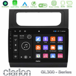 Clarion GL300 Series 4Core Android11 2+32GB VW Touran 2011-2015 Navigation Multimedia Tablet 10 Με Carplay -amp; Android Auto