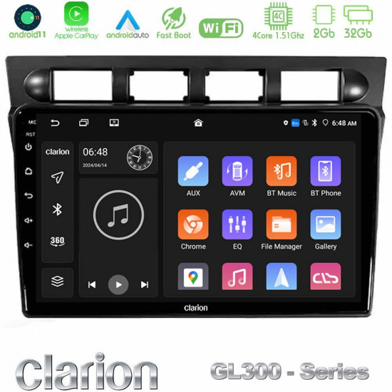 Clarion GL300 Series Kia Picanto 2004-2007 4Core Android11 2+32GB Navigation Multimedia Tablet 9? Με Carplay -amp; Android Auto Clarion GL300 Series Kia Picanto 2004-2007 4Core Android11 2+32GB Navigation Multimedia Tablet 9? Με Carplay -amp; Android Auto