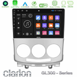 Clarion GL300 Series Mazda 5 2004-2010 4Core Android11 2+32GB Navigation Multimedia Tablet 9? Με Carplay -amp; Android Auto