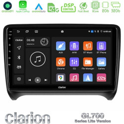 Clarion GL700 Lite Series 8Core Android11 2+32GB Audi TT B7 Navigation Multimedia Tablet 9 Με Carplay -amp; Android Auto