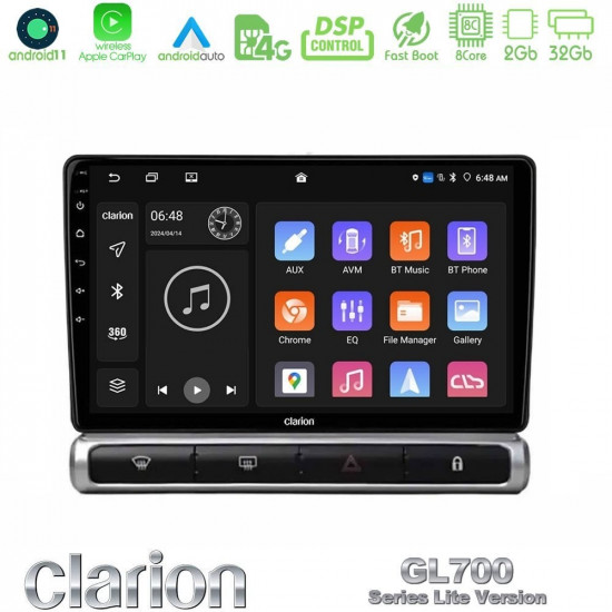 Clarion GL700 Lite Series 8Core Android11 2+32GB Citroen C3 2016-> Navigation Multimedia Tablet 9? Με Carplay - Android Auto Clarion GL700 Lite Series 8Core Android11 2+32GB Citroen C3 2016-> Navigation Multimedia Tablet 9? Με Carplay - Android Auto