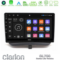Clarion GL700 Lite Series 8Core Android11 2+32GB Ford Courier 2015-2023 Navigation Multimedia Tablet 9 Με Carplay -amp; Android Auto Clarion GL700 Lite Series 8Core Android11 2+32GB Ford Courier 2015-2023 Navigation Multimedia Tablet 9 Με Carplay -amp; Android Auto