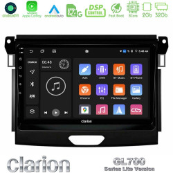 Clarion GL700 Lite Series 8Core Android11 2+32GB Ford Ranger 2017-2022 Navigation Multimedia Tablet 9 Με Carplay -amp; Android Auto