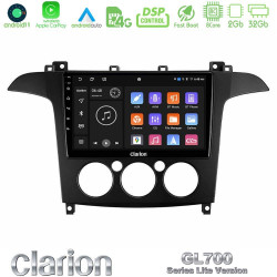 Clarion GL700 Lite Series 8Core Android11 2+32GB Ford S-Max 2006-2008 (manual A/C) Navigation Multimedia Tablet 9 Με Carplay -amp; Android Auto Clarion GL700 Lite Series 8Core Android11 2+32GB Ford S-Max 2006-2008 (manual A/C) Navigation Multimedia Tablet 9 Με Carplay -amp; Android Auto