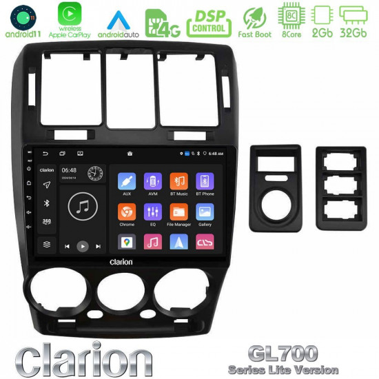 Clarion GL700 Lite Series 8Core Android11 2+32GB Hyundai Getz 2002-2009 Navigation Multimedia Tablet 9 Με Carplay -amp; Android Auto Clarion GL700 Lite Series 8Core Android11 2+32GB Hyundai Getz 2002-2009 Navigation Multimedia Tablet 9 Με Carplay -amp; Android Auto
