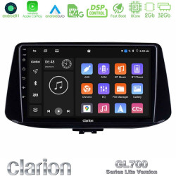 Clarion GL700 Lite Series 8Core Android11 2+32GB Hyundai i30 Navigation Multimedia Tablet 9 Με Carplay -amp; Android Auto