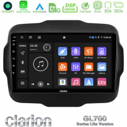 Clarion GL700 Lite Series 8Core Android11 2+32GB Jeep Renegade 2015-2019 Navigation Multimedia Tablet 9 Με Carplay -amp; Android Auto