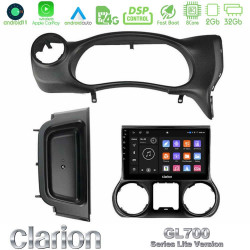 Clarion GL700 Lite Series 8Core Android11 2+32GB Jeep Wrangler 2014-2017 Navigation Multimedia Tablet 9 Με Carplay -amp; Android Auto