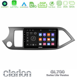 Clarion GL700 Lite Series 8Core Android11 2+32GB Kia Picanto Navigation Multimedia Tablet 9 Με Carplay -amp; Android Auto