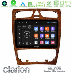 Clarion GL700 Lite Series 8Core Android11 2+32GB Mercedes C Class (W203) Navigation Multimedia Tablet 9 (Wooden Style) Με Carplay -amp; Android Auto Clarion GL700 Lite Series 8Core Android11 2+32GB Mercedes C Class (W203) Navigation Multimedia Tablet 9 (Wooden Style) Με Carplay -amp; Android Auto