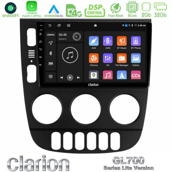 Clarion GL700 Lite Series 8Core Android11 2+32GB Mercedes ML Class 1998-2005 Navigation Multimedia Tablet 9 Με Carplay -amp; Android Auto