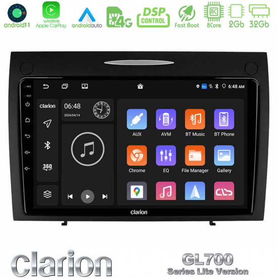 Clarion GL700 Lite Series 8Core Android11 2+32GB Mercedes SLK Class Navigation Multimedia Tablet 9 Με Carplay -amp; Android Auto Clarion GL700 Lite Series 8Core Android11 2+32GB Mercedes SLK Class Navigation Multimedia Tablet 9 Με Carplay -amp; Android Auto