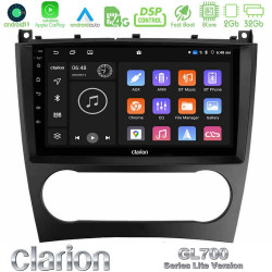 Clarion GL700 Lite Series 8Core Android11 2+32GB Mercedes W203 Facelift Navigation Multimedia Tablet 9 Με Carplay -amp; Android Auto