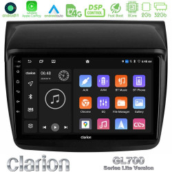 Clarion GL700 Lite Series 8Core Android11 2+32GB Mitsubishi L200 Navigation Multimedia Tablet 9 Με Carplay -amp; Android Auto