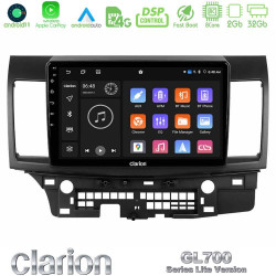Clarion GL700 Lite Series 8Core Android11 2+32GB Mitsubishi Lancer 2008 – 2015 Navigation Multimedia Tablet 10 Με Carplay -amp; Android Auto Clarion GL700 Lite Series 8Core Android11 2+32GB Mitsubishi Lancer 2008 – 2015 Navigation Multimedia Tablet 10 Με Carplay -amp; Android Auto