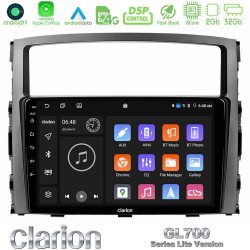 Clarion GL700 Lite Series 8Core Android11 2+32GB Mitsubishi Pajero 2008-2009 Navigation Multimedia Tablet 9 Με Carplay -amp; Android Auto