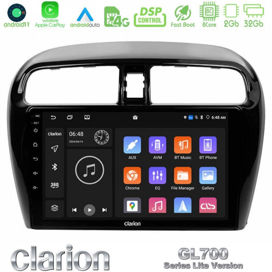 Clarion GL700 Lite Series 8Core Android11 2+32GB Mitsubishi Space Star 2013-2016 Navigation Multimedia Tablet 9 Με Carplay -amp; Android Auto Clarion GL700 Lite Series 8Core Android11 2+32GB Mitsubishi Space Star 2013-2016 Navigation Multimedia Tablet 9 Με Carplay -amp; Android Auto