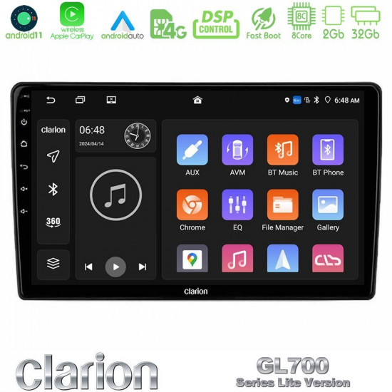 Clarion GL700 Lite Series 8Core Android11 2+32GB Navigation Multimedia Tablet 10 Με Carplay -amp; Android Auto Clarion GL700 Lite Series 8Core Android11 2+32GB Navigation Multimedia Tablet 10 Με Carplay -amp; Android Auto