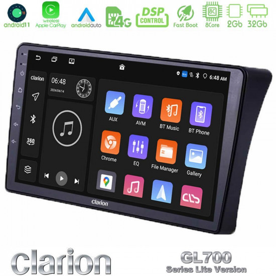 Clarion GL700 Lite Series 8Core Android11 2+32GB Nissan Navara D40 Navigation Multimedia Tablet 9 Με Carplay -amp; Android Auto Clarion GL700 Lite Series 8Core Android11 2+32GB Nissan Navara D40 Navigation Multimedia Tablet 9 Με Carplay -amp; Android Auto
