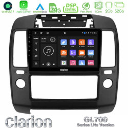 Clarion GL700 Lite Series 8Core Android11 2+32GB Nissan Navara Navigation Multimedia Tablet 9 Με Carplay -amp; Android Auto