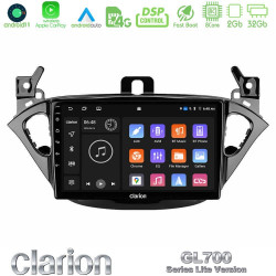 Clarion GL700 Lite Series 8Core Android11 2+32GB Opel Corsa E/Adam Navigation Multimedia Tablet 9 Με Carplay -amp; Android Auto