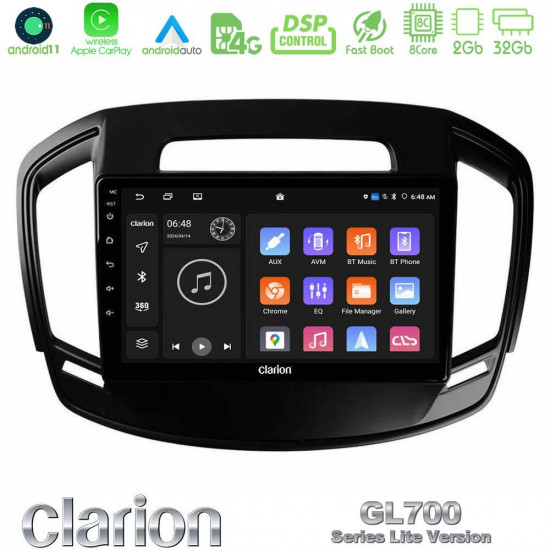 Clarion GL700 Lite Series 8Core Android11 2+32GB Opel Insignia 2014-2017 Navigation Multimedia Tablet 9 Με Carplay -amp; Android Auto Clarion GL700 Lite Series 8Core Android11 2+32GB Opel Insignia 2014-2017 Navigation Multimedia Tablet 9 Με Carplay -amp; Android Auto