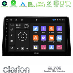 Clarion GL700 Lite Series 8Core Android11 2+32GB Peugeot Partner / Citroen Berlingo 2020-gt; Navigation Multimedia Tablet 10 Με Carplay -amp; Android Auto