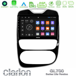 Clarion GL700 Lite Series 8Core Android11 2+32GB Renault Clio 2016-2019 Navigation Multimedia Tablet 10 Με Carplay -amp; Android Auto