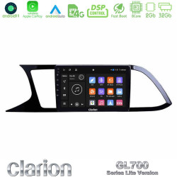 Clarion GL700 Lite Series 8Core Android11 2+32GB Seat Leon 2013 – 2019 Navigation Multimedia Tablet 9 Με Carplay -amp; Android Auto