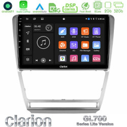 Clarion GL700 Lite Series 8Core Android11 2+32GB Skoda Octavia 5 Navigation Multimedia Tablet 10 Με Carplay -amp; Android Auto