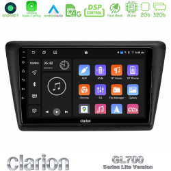 Clarion GL700 Lite Series 8Core Android11 2+32GB Skoda Rapid 2013-2017 Navigation Multimedia Tablet 9 Με Carplay -amp; Android Auto