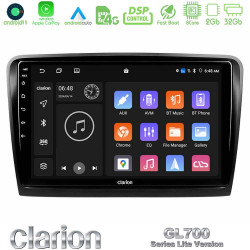 Clarion GL700 Lite Series 8Core Android11 2+32GB Skoda Superb 2008-2015 Navigation Multimedia Tablet 9 Με Carplay -amp; Android Auto