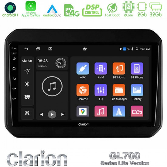 Clarion GL700 Lite Series 8Core Android11 2+32GB Suzuki Ignis Navigation Multimedia Tablet 9 Με Carplay -amp; Android Auto Clarion GL700 Lite Series 8Core Android11 2+32GB Suzuki Ignis Navigation Multimedia Tablet 9 Με Carplay -amp; Android Auto
